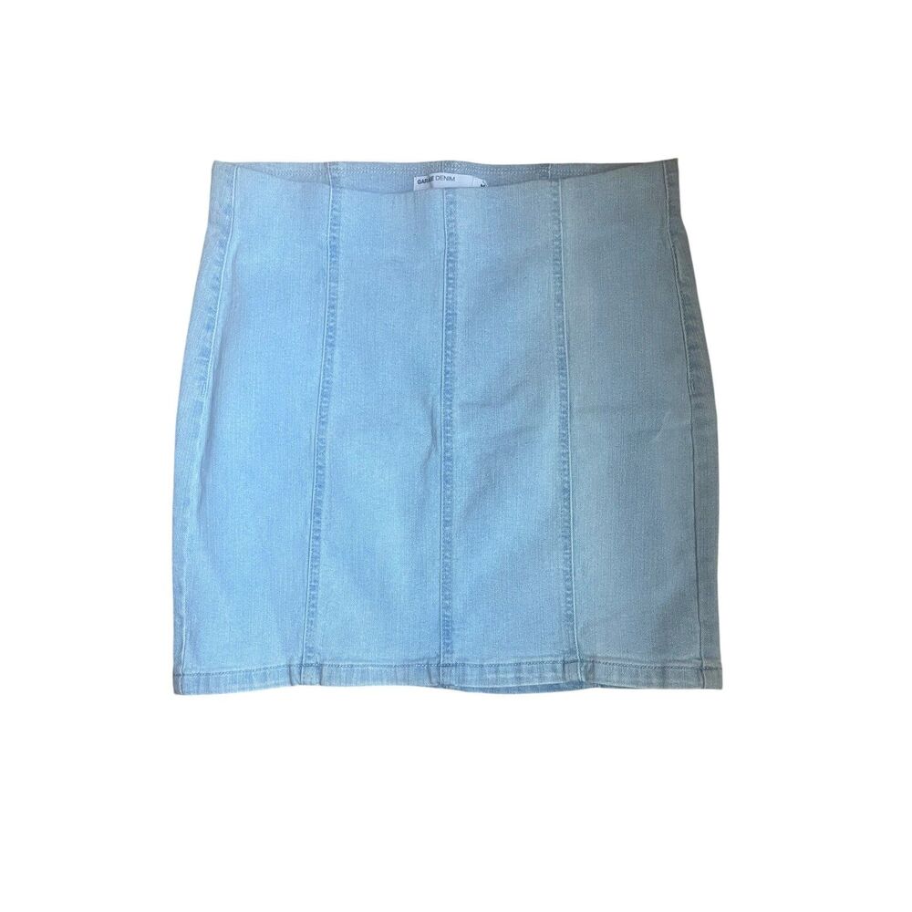 Garage Light Wash Pull-On Denim Mini Skirt Size Medium